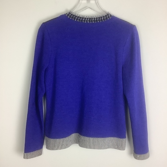 Michael Collection Royal Blue Wool Blazer M Vintage - Picture 8 of 10